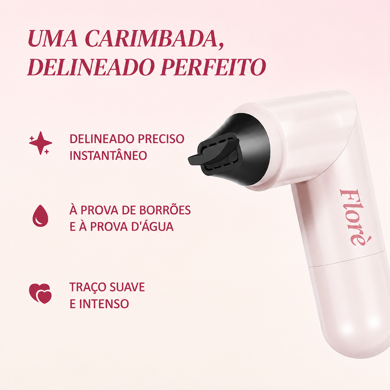 Uma carimbada, delineado perfeito
